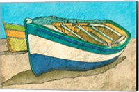 Framed Blue Rowboat