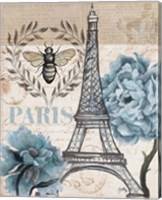 Framed 'Paris Bee I' border=