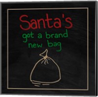 Framed Santa's Got a Brand New Bag
