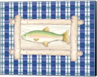 Framed 'Framed Lake Fish III' border=