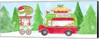 Framed Food Cart Christmas panel I