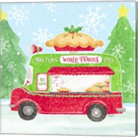 Framed 'Food Cart Christmas III Mrs Clause Pies' border=