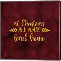 Framed 'All that Glitters for Christmas I-All Roads' border=