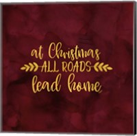 Framed 'All that Glitters for Christmas I-All Roads' border=
