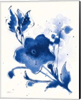 Framed Independent Blooms Blue II v2