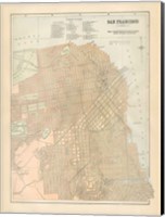 Framed San Francisco Map