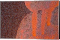 Framed Details Of Rust And Paint On Metal 14