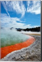 Framed Champagne Pool, Waiotapu Thermal Reserve, Near Rotorua, North Island, New Zealand