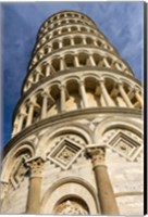 Framed Low-Angle View Of Leaning Tower Of Pisa, Tuscany, Italy