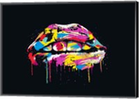 Framed Colorful Lips