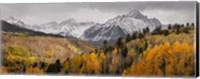 Framed Colorado, San Juan Mountains, Panoramic Of Storm Over Mountain And Forest