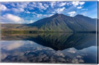 Framed Stanton Mountain Over A Calm Lake Mcdonald In Glacier National Park, Montana