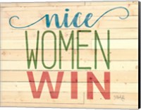 Framed Nice Women Win