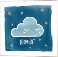 Framed 'Night Sky Goodnight' border=