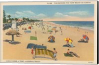 Framed Beach Postcard I