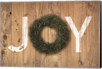 Framed Joy Cedar Wreath