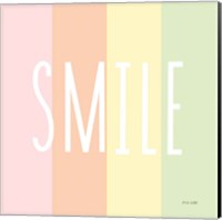 Framed 'Smile Rainbow' border=