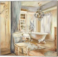 Framed Boudoir Bath I Gray