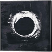 Framed Zen Circle I Black Crop