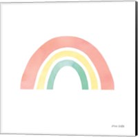 Framed Pastel Rainbow I