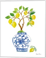 Framed Lemon Chinoiserie II