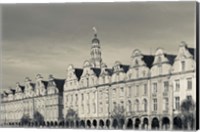 Framed Grand Place Buildings And Town Hall Tower, Arras, France