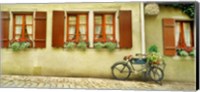 Framed Bicycle Outside A House, Bavaria, Germany