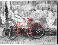 Framed Bike Against Wall, Beijing, China