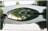 Framed Bridge Reflecting In Water, Venice Beach, California