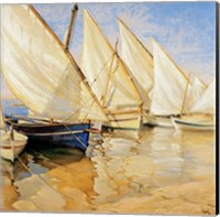 Framed White Sails I