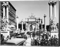 Framed Triumphal Plaster Arch Columns Celebrate Commodore Dewey Manila Victory Spanish American War Madison Square Park NY