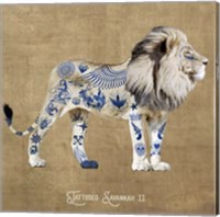 Framed 'Tattooed Savannah II' border=