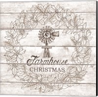 Framed Farmhouse Christmas Wreath