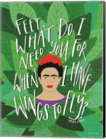 Framed Frida - Wings to Fly