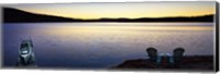 Framed Lakescape Panorama II