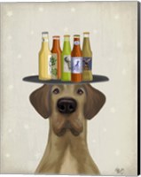 Framed Great Dane Tan Beer Lover