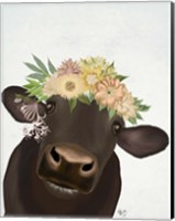 Framed Cow with Flower Crown 1