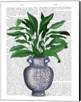 Framed Chinoiserie Vase 2, With Plant Book Print