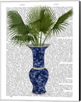 Framed Chinoiserie Vase 8, With Plant Book Print