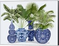 Framed Chinoiserie Vase Group 1