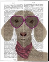 Framed Goat Heart Glasses Book Print