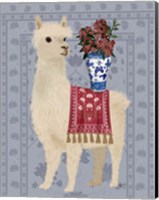 Framed Llama Chinoiserie 2