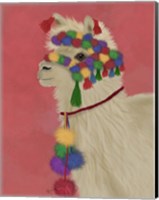 Framed Llama Traditional 2, Portrait