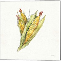 Framed Veggie Market III Corn