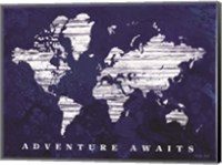 Framed Adventure Awaits Map