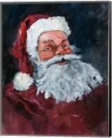 Framed Jolly Santa