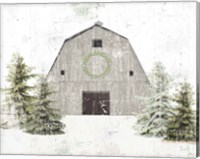 Framed Holiday Barn