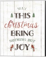 Framed 'Christmas Joy' border=