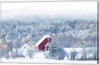 Framed Snowy Valley