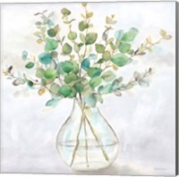 Framed 'Eucalyptus Vase II' border=